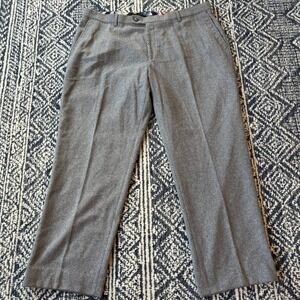 Paisley Gray Wool Trousers Slim Fit Men's Dress Pants Charcoal W40 L32